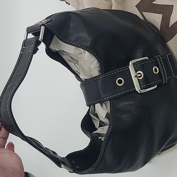 Vintage MICHAEL Michael Kors black leather tote bag - Picture 4 of 13